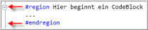 Definition einer Code-Region