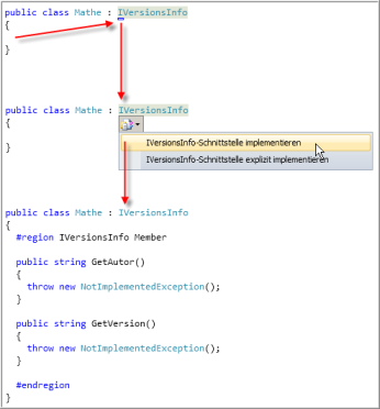 Schnittstellen �ber Smarttags automatisch implementieren